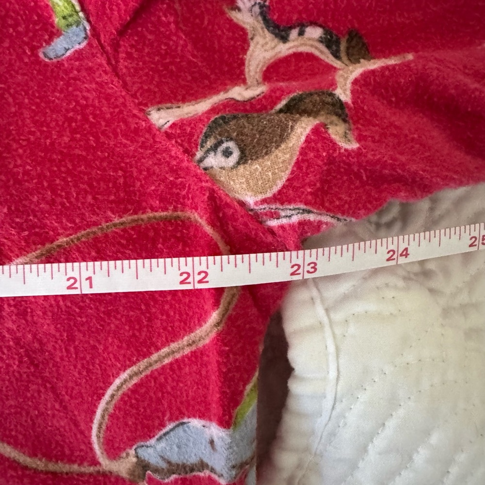 PJ Salvage Vintage Fleece Pajama Set - Vibrant Red Western Cowboy Theme - Picture 3 of 8